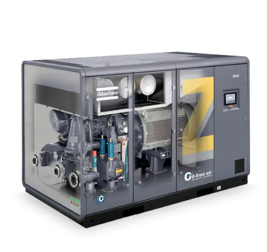 Oil free industrial air compressor